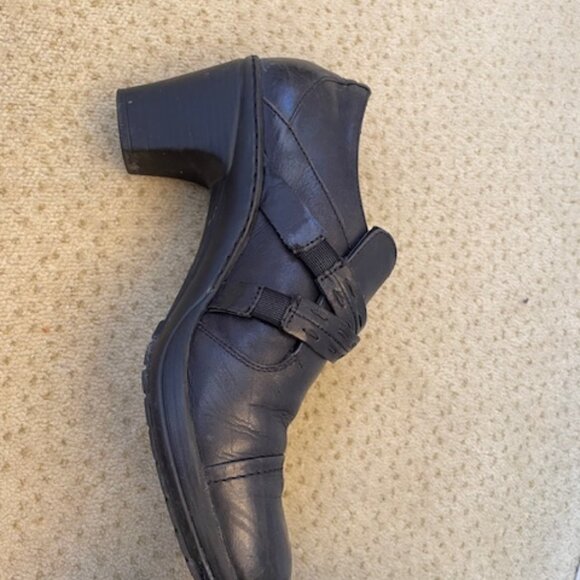 Black Leather Boots Joseph Seibel brand, slip on. - Picture 3 of 7